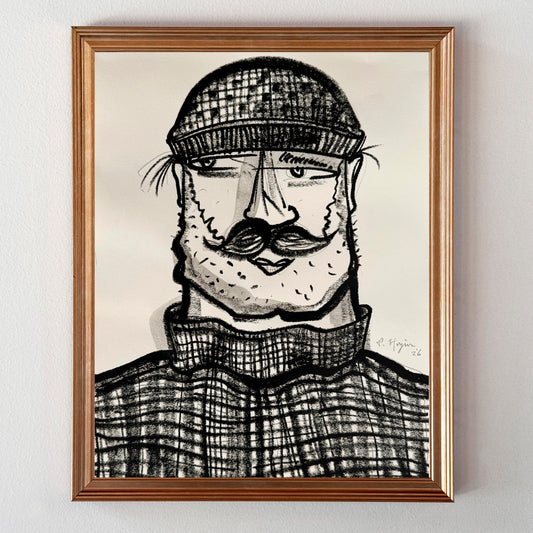 Deckhand with Mustache