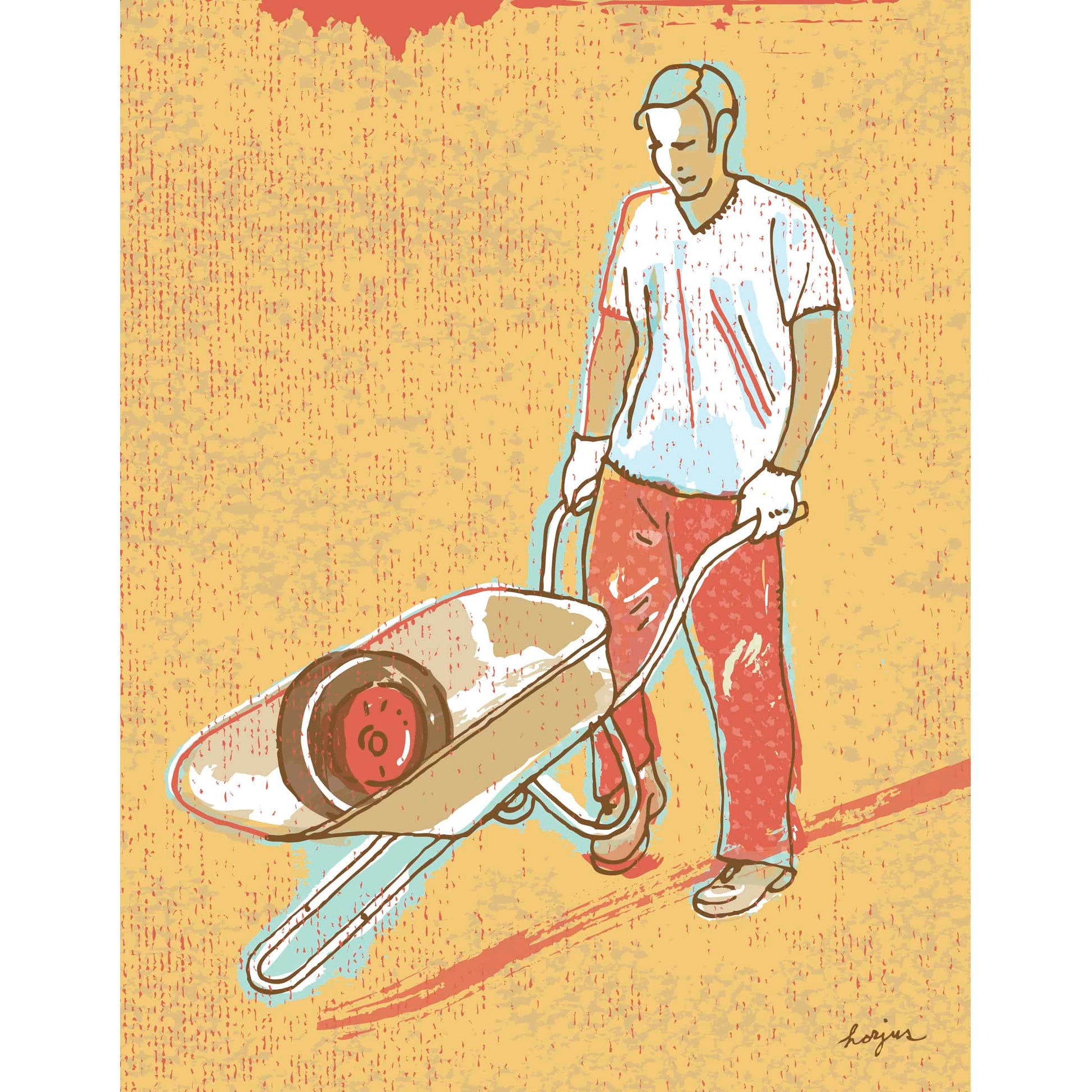 Wheelbarrow Man