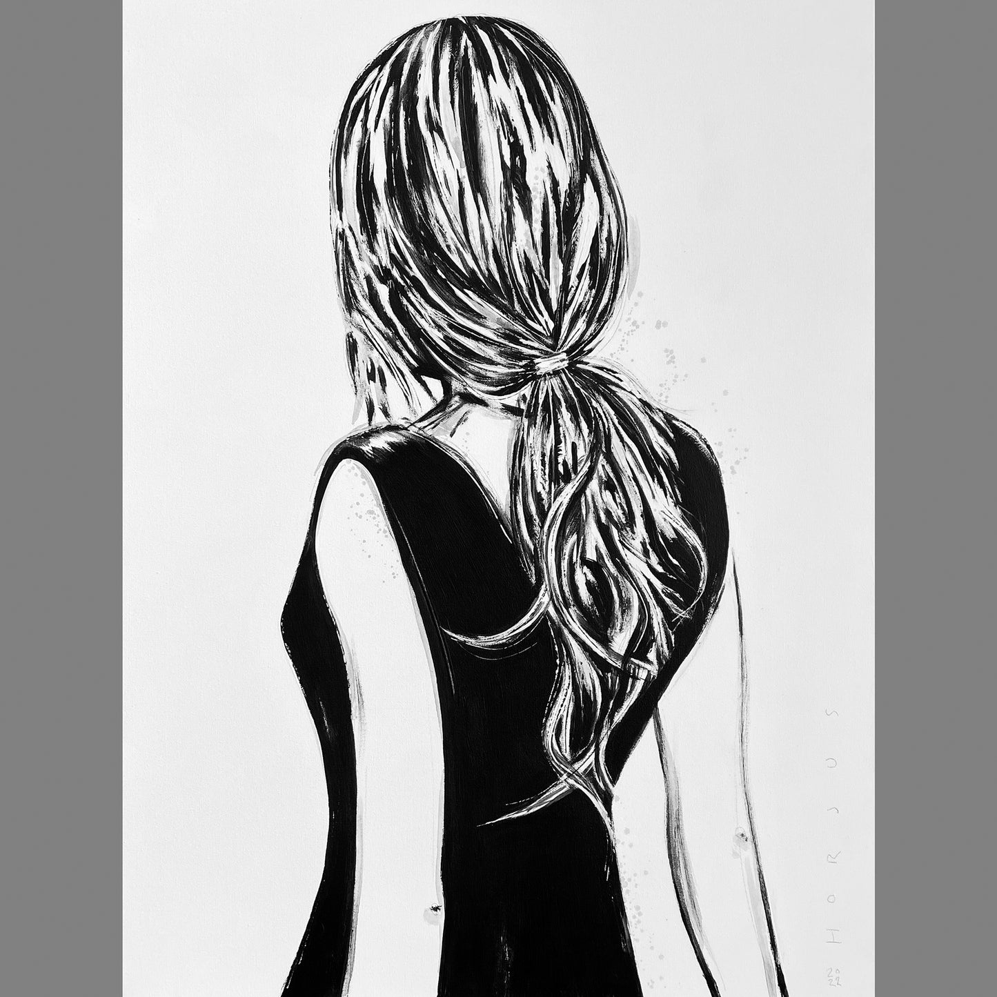 Messy Ponytail Girl