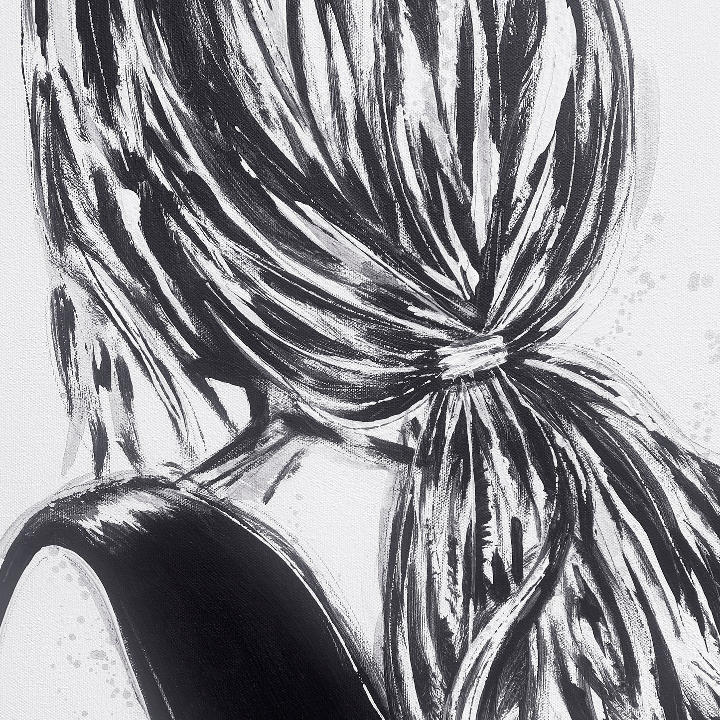 Messy Ponytail Girl